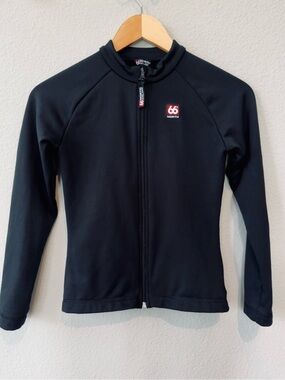 66 North Kids Lightweight Jacket - Black, Size 10